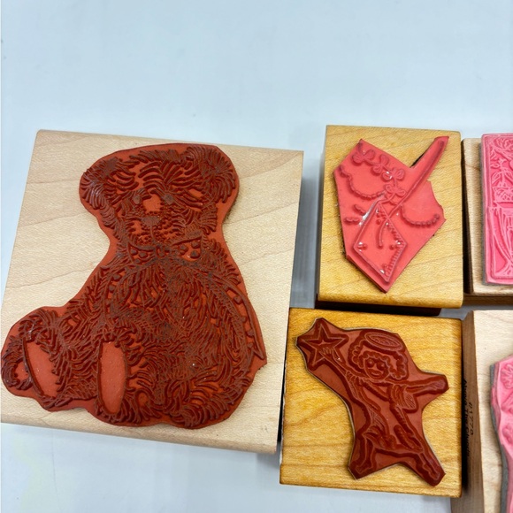 Wooden rubber stamp Bundle 8 - Picture 3 of 6